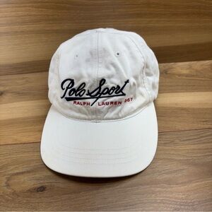 Rare Ralph Lauren Polo Sport White Cap